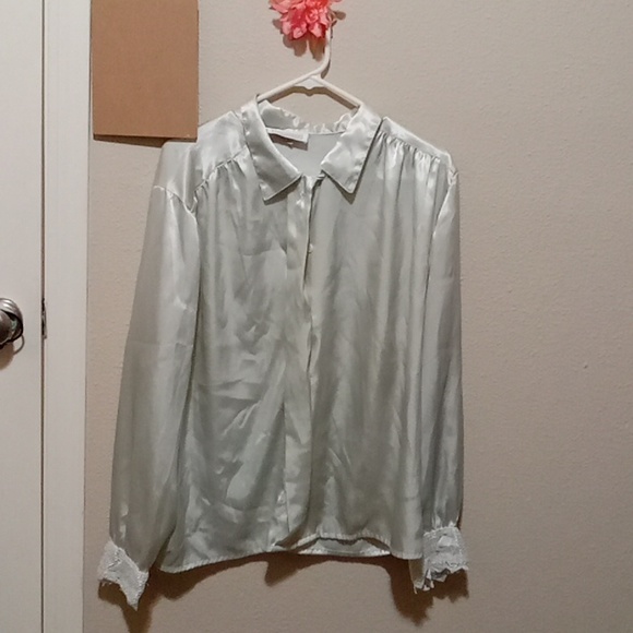 White blouse, very ari and elegant. Large, from impressions of California. - Picture 3 of 3